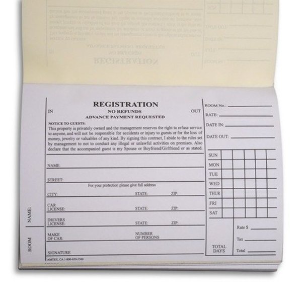 Almore Industries Registration Card, Paper, 4x6, 5000PK 2605010